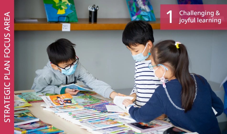Elementary School students reading