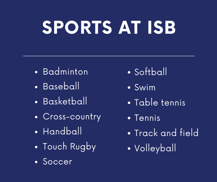 Sports at ISB